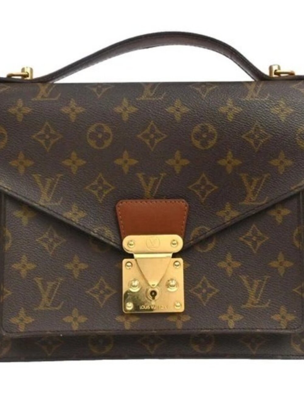 Best06 LOUIS VUITTON MONOGRAM MONCEAU 28 BUSINESS HANDBAG M51185 A20974 YQ08812